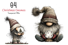 Christmas Gnomes Clipart Product Image 1