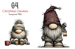 Christmas Gnomes Clipart Product Image 1