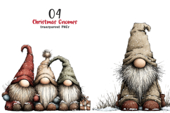 Christmas Gnomes Clipart Product Image 1