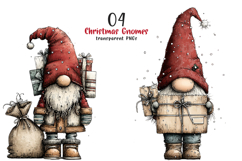 Christmas Gnomes Clipart Product Image 1