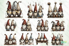 Christmas Gnomes Clipart Bundle Product Image 8