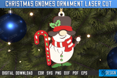 Christmas Gnome Laser Cut | Hanging Gnome Ornament | Holiday Product Image 1