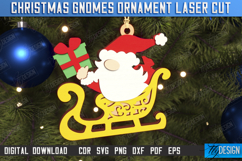 Christmas Gnomes Laser Cut Bundle, Christmas Tree Ornament Product Image 12