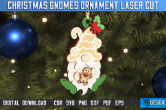 Christmas Gnomes Laser Cut Bundle, Christmas Tree Ornament Product Image 8