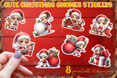 Cute christmas elf Stickers | elf Stickers Product Image 1