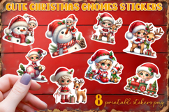 Cute christmas elf Stickers | elf Stickers Product Image 1