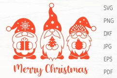 Christmas gnomes svg cut file for shirt