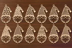 Christmas Gnomes svg, Christmas Decorations Laser cut files Product Image 2