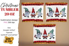 Christmas gnomes tumbler sublimation wrap 20 oz Product Image 2
