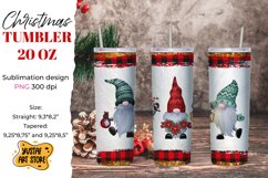 Christmas gnomes tumbler sublimation bundle. 10 design Product Image 5