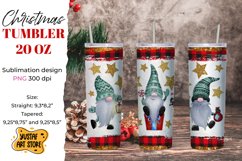 Christmas gnomes tumbler sublimation bundle. 10 design Product Image 11