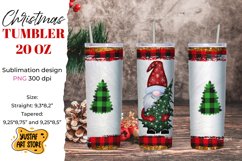 Christmas gnomes tumbler sublimation bundle. 10 design Product Image 7