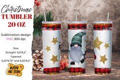 Christmas gnomes tumbler sublimation bundle. 10 design Product Image 6