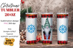 Christmas gnomes tumbler sublimation bundle. 10 design Product Image 4