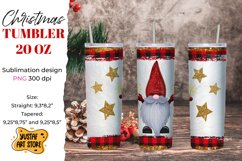 Christmas gnomes tumbler sublimation bundle. 10 design Product Image 8