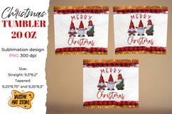 Merry Christmas 3 gnome tumbler 20 oz sublimation design Product Image 2
