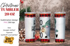 Christmas gnomes tumbler sublimation bundle. 10 design Product Image 2