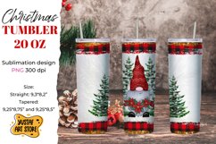 Christmas gnomes tumbler sublimation bundle. 10 design Product Image 9