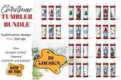 Christmas gnomes tumbler sublimation bundle. 10 design Product Image 1