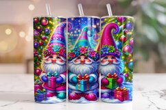 Christmas Gnomes Tumbler Wrap, Christmas Tumbler Wrap PNG Product Image 1