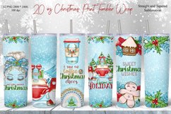 Christmas Tumbler Sublimation Bundle / Winter Tumbler Wrap Product Image 1