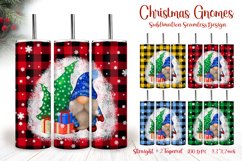 Christmas Gnomes Tumbler Sublimation Seamless Design