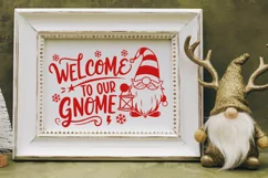 Welcome to Our Gnome SVG PNG | Funny Christmas Gnome SVG Product Image 1