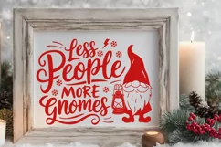 Less People More Gnomes SVG PNG | Funny Gnome SVG | Holiday Product Image 4
