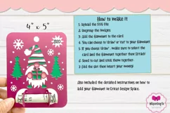 Christmas Gnome Money Gift Card, Money Card Cut File Product Image 3