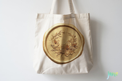 Christmas Golden Wax Seal Clipart Product Image 4