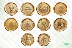 Christmas Golden Wax Seal Sublimation Bundle Product Image 2