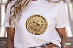 Christmas Golden Wax Seal Clipart Product Image 2