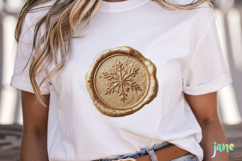 Christmas Golden Wax Seal Clipart Product Image 2