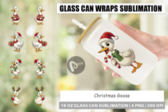 Christmas Goose Glass Can Product Image 1