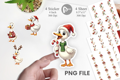 Christmas Goose Sticker Product Image 1
