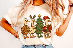 Christmas Goose, Funny Christmas Goose PNG, Merry Christmas Product Image 2