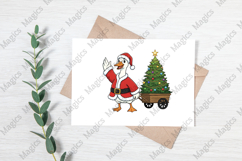 Christmas Goose Funny Christmas Tree Png Product Image 3