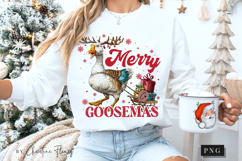 Merry Goosemas Funny Christmas PNG Product Image 5