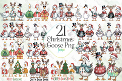 Christmas Goose Png Sublimation Product Image 1