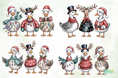 Christmas Goose Png Sublimation Product Image 1