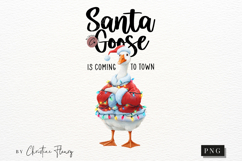 Funny Santa Goose PNG Product Image 4