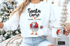 Funny Santa Goose PNG Product Image 5