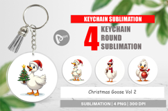 Christmas Goose Keychain Product Image 1