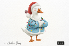 Funny Christmas Goose PNG Product Image 4