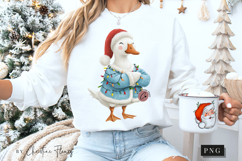 Funny Christmas Goose PNG Product Image 5