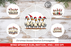 Christmas Goose Emotions Wind Spinner Product Image 1