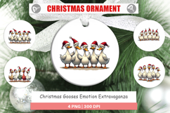 Christmas Goose Emotions Ornament Product Image 1