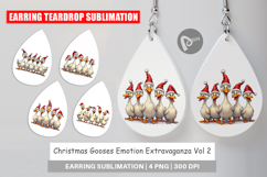 Christmas Goose Emotions Earring Product Image 1