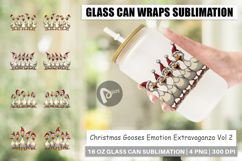 Christmas Goose Emotions Glass Can Product Image 1