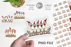 Christmas Goose Emotions Sticker Product Image 1